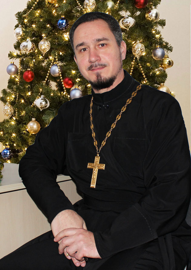 Поздравление с Рождеством Христовым настоятеля православного храма г.п. Корма священника Виталия